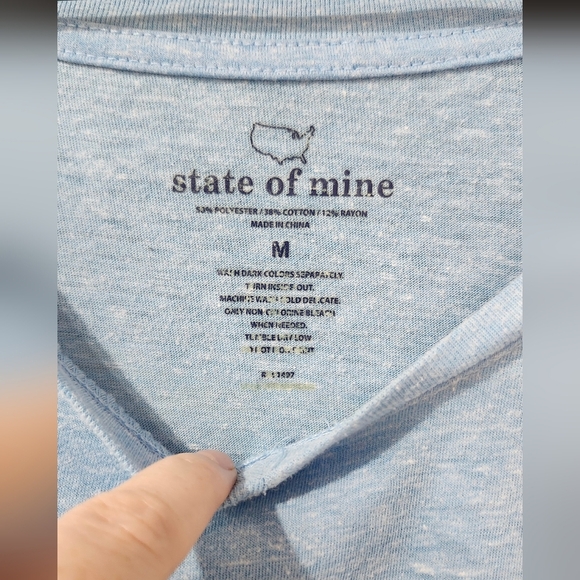 State of Mine Women's NC Long Sleeve T-Shirt M North Carolina Mountain V-Neck - Picture 6 of 8